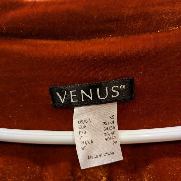 Burnt orange Velvet/Beaded Blazer - Picture 5 of 8